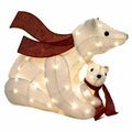 Artilugio 31 & 14 in. Lighted LED Polar Bear Family - Set of 2 AR3321207